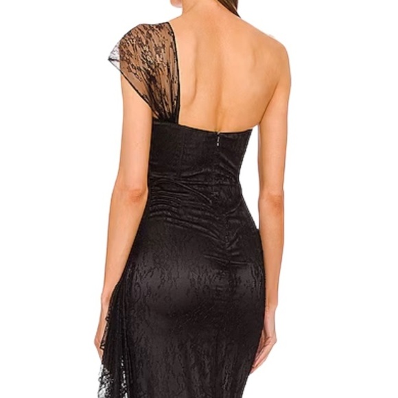 Michael Costello Black Lace Maxi Dress - Picture 4 of 16